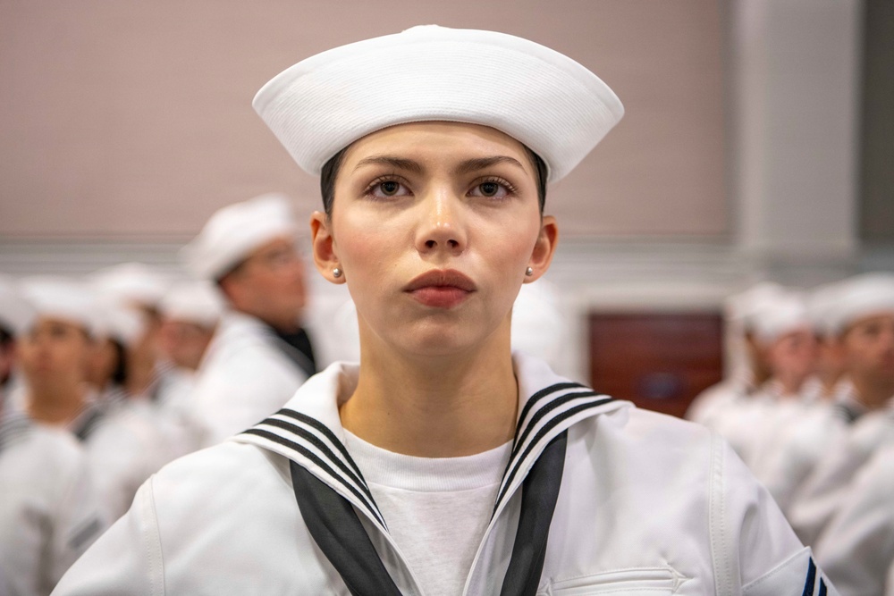 Recruit Training Command Pass-in-review graduation