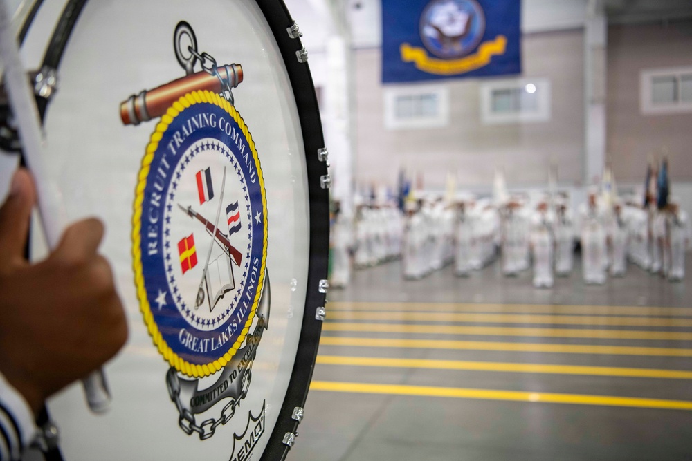 Recruit Training Command Pass-in-review graduation
