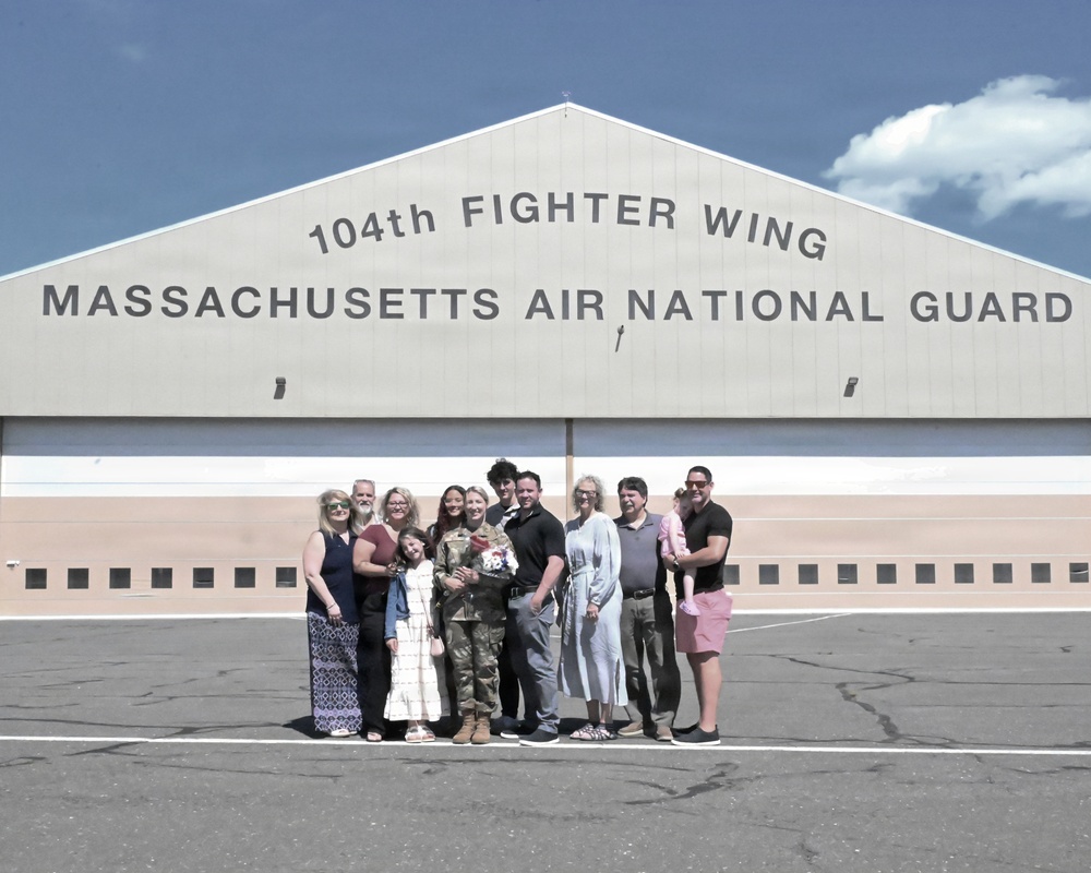 104th Fighter Wing commissions enlisted member with over 13 years in service
