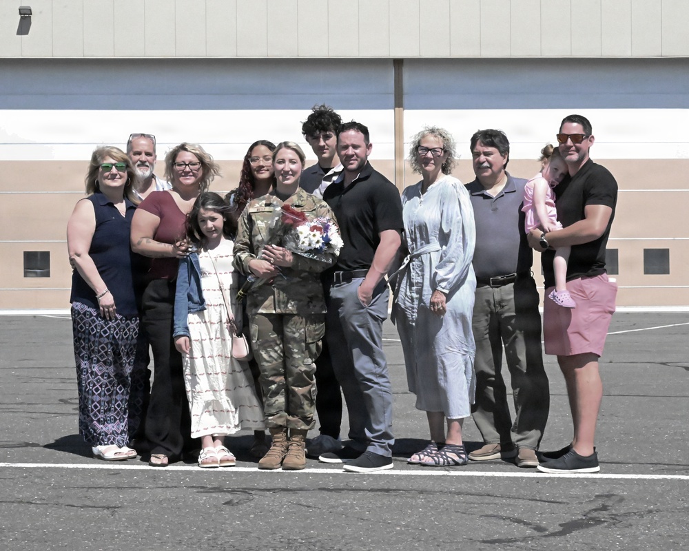 104th Fighter Wing commissions enlisted member with over 13 years in service