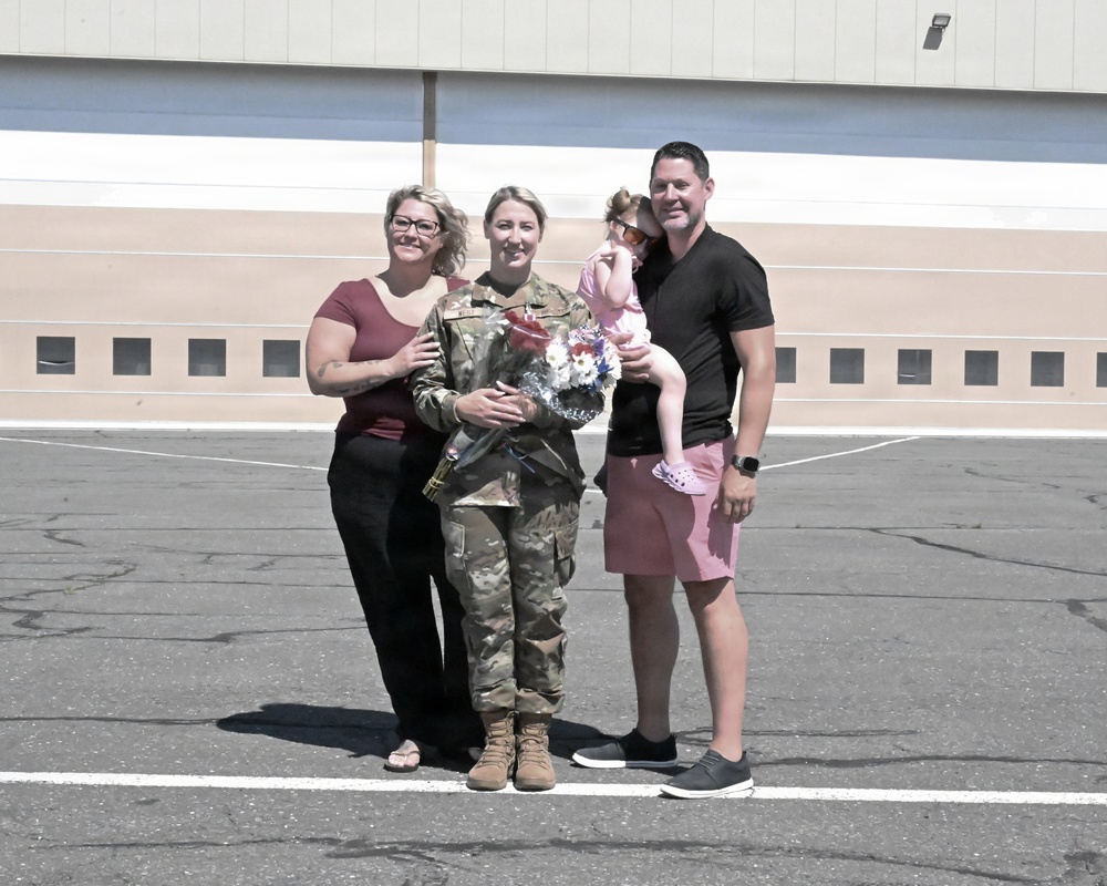 104th Fighter Wing commissions enlisted member with over 13 years in service