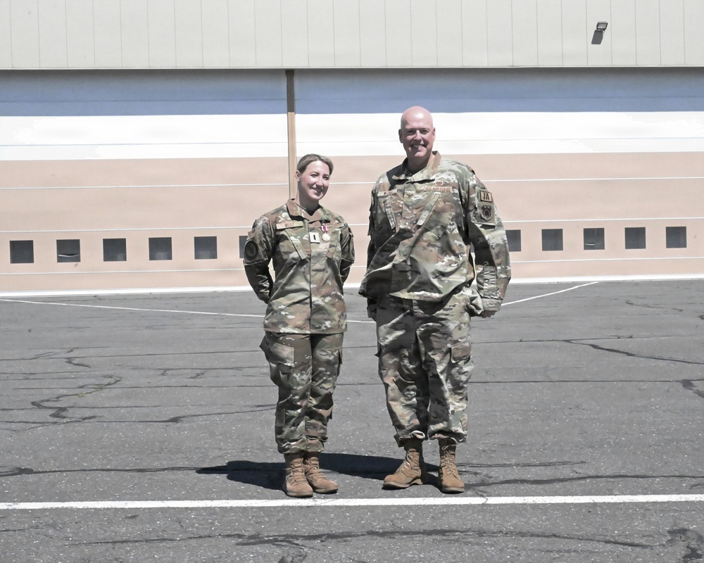 104th Fighter Wing commissions enlisted member with over 13 years in service