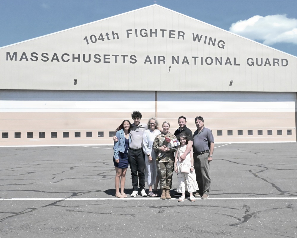 104th Fighter Wing commissions enlisted member with over 13 years in service