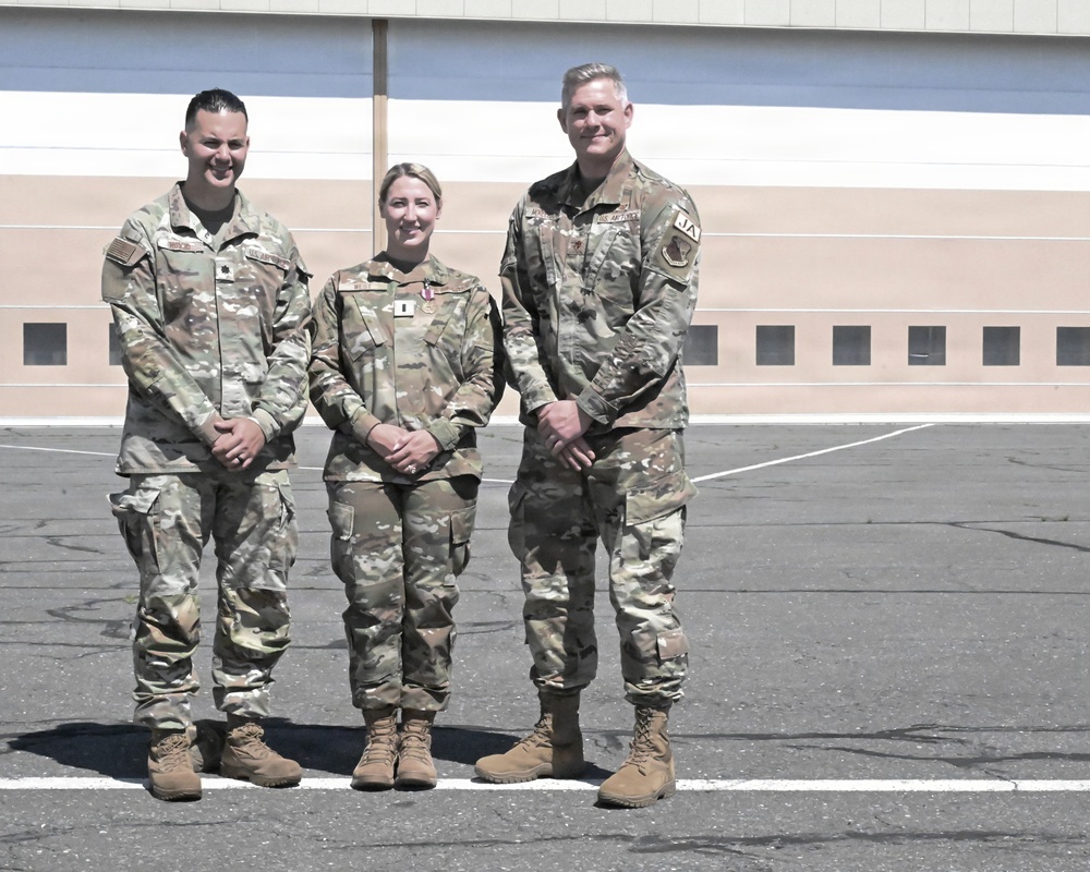 104th Fighter Wing commissions enlisted member with over 13 years in service