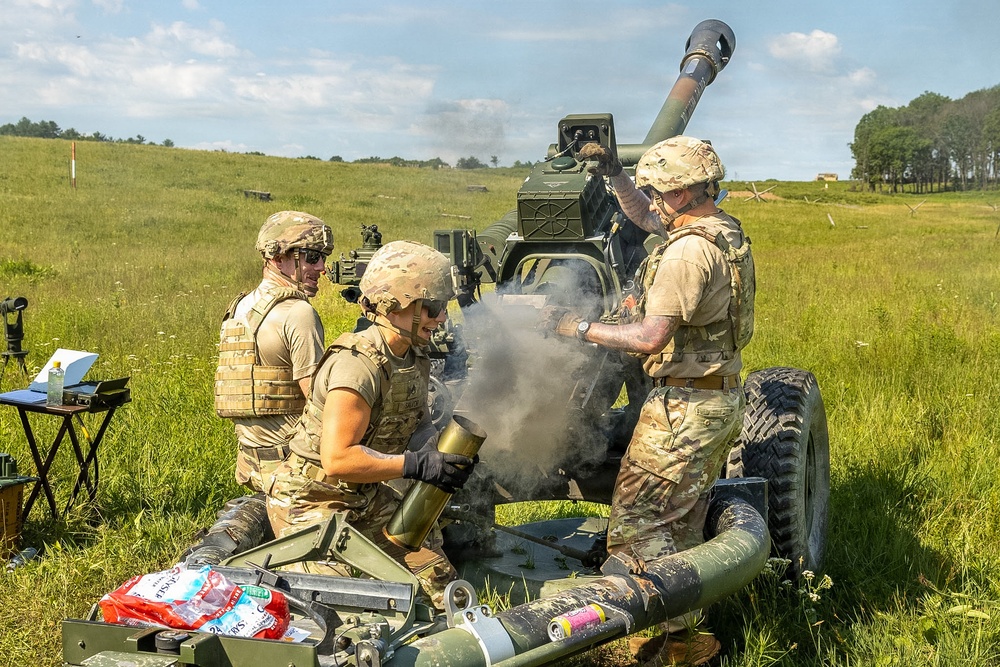 2-166th conducts artillery live-fire exercise