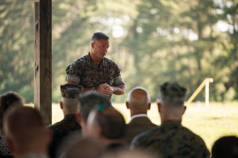 Weapons Training Battalion-Quantico change of command ceremony