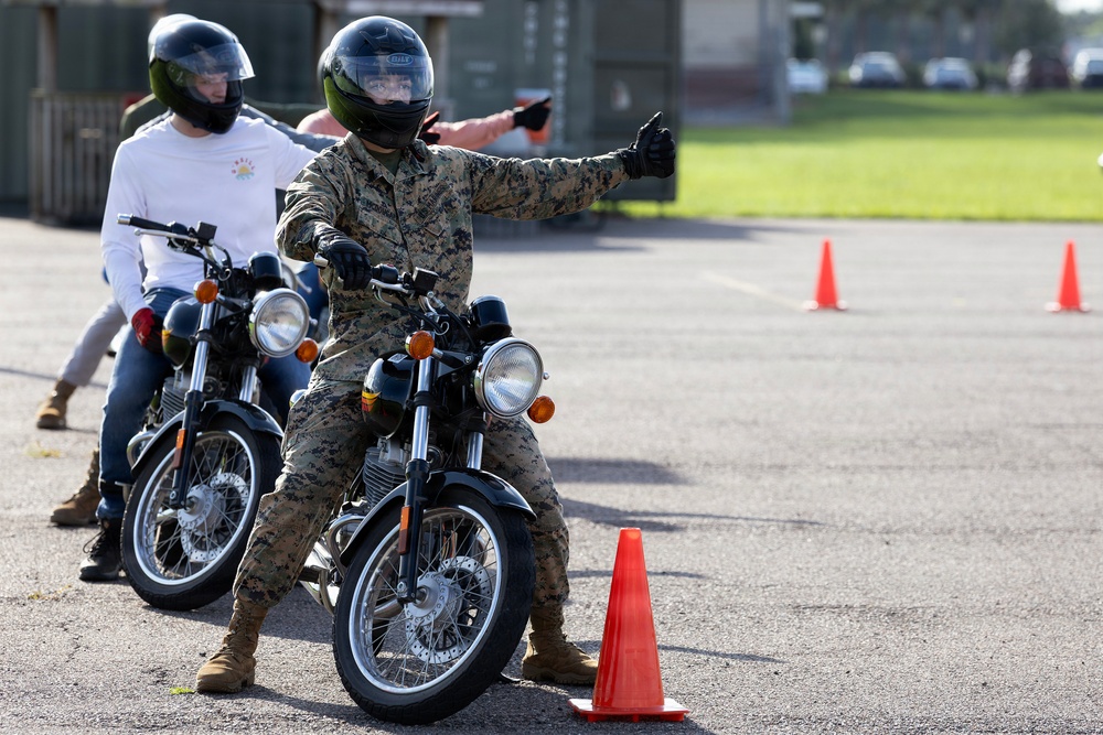 Motorcycle safety course builds skills, strengthens readiness at Blount Island