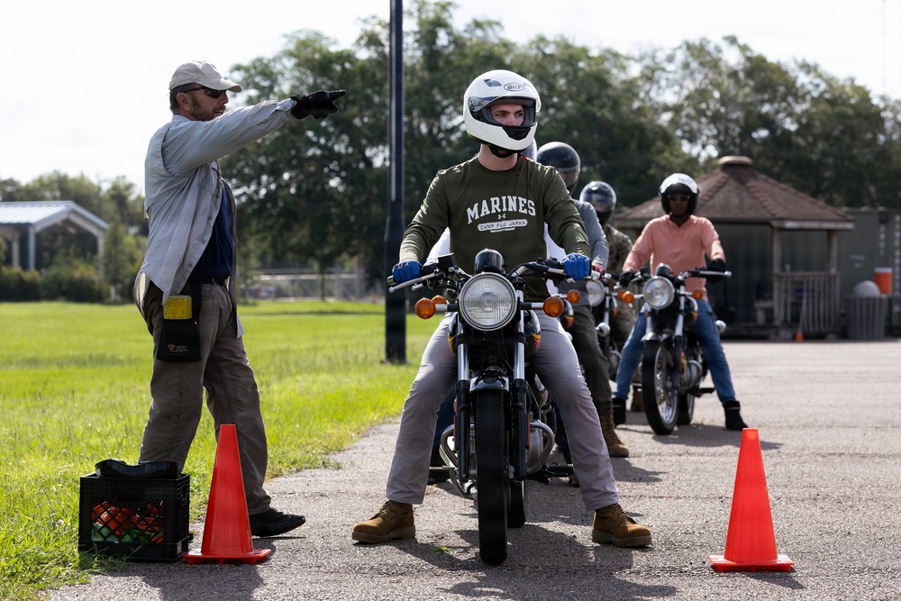 Motorcycle safety course builds skills, strengthens readiness at Blount Island