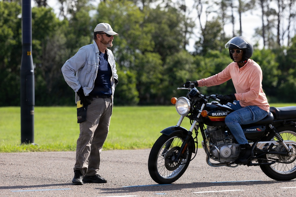 Motorcycle safety course builds skills, strengthens readiness at Blount Island