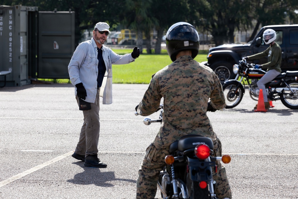 Motorcycle safety course builds skills, strengthens readiness at Blount Island