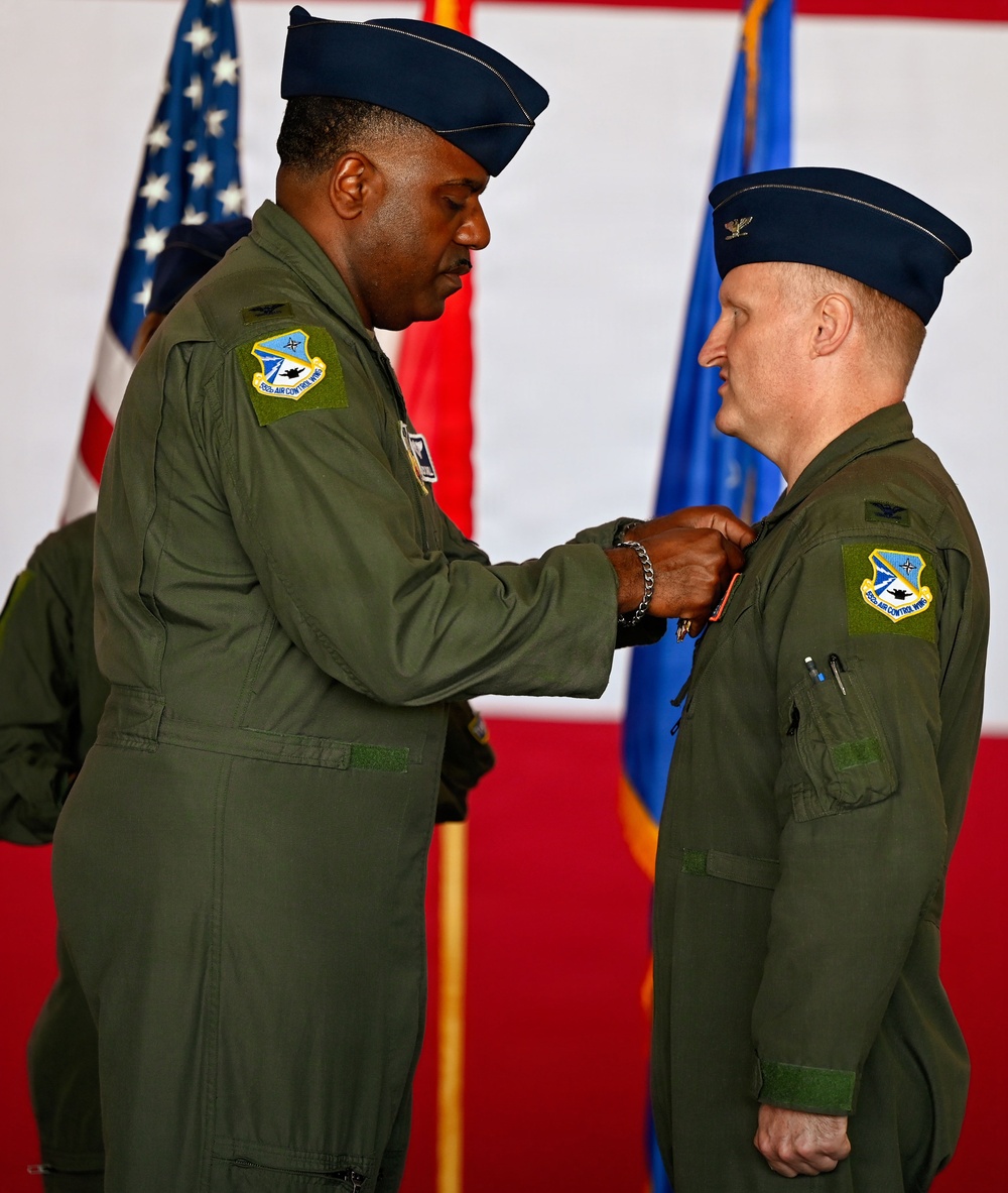 Allen assumes command of the 552nd Training Group