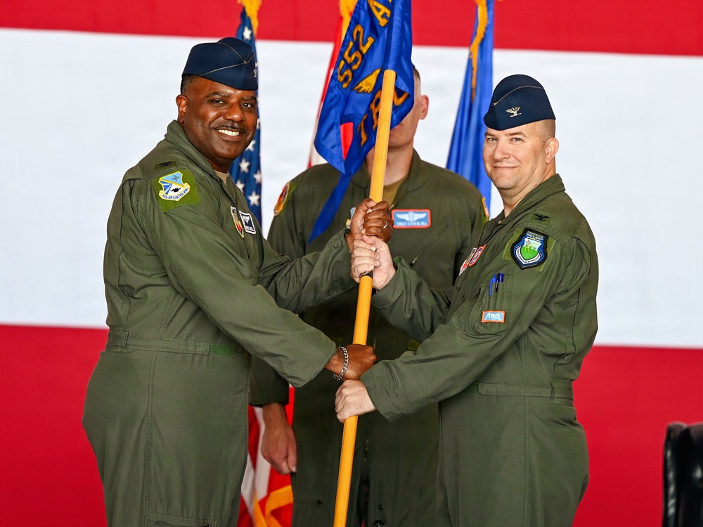 Allen assumes command of the 552nd Training Group