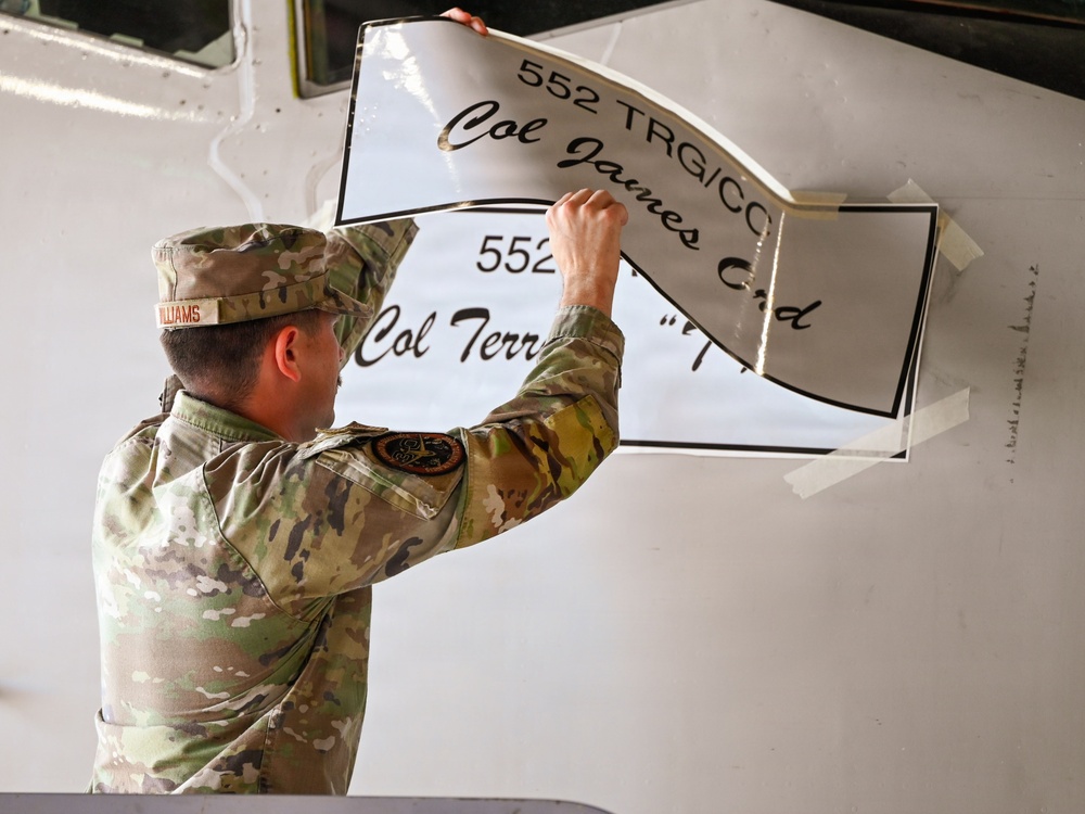 Allen assumes command of the 552nd Training Group