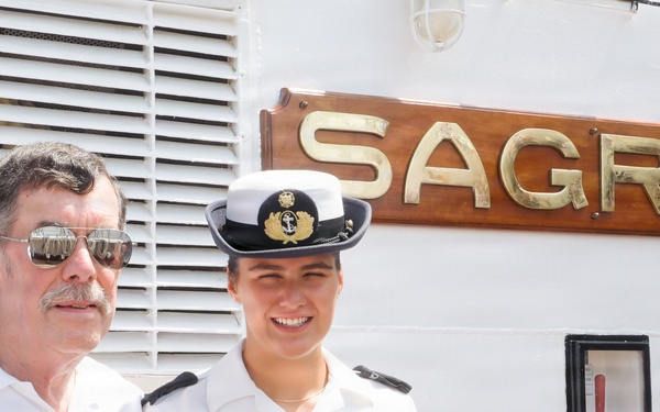 Portuguese navy training ship NRP Sagres welcomes visitors during SAIL250 Maryland