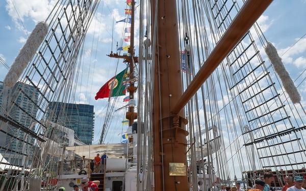 Portuguese navy training ship NRP Sagres welcomes visitors during SAIL250 Maryland