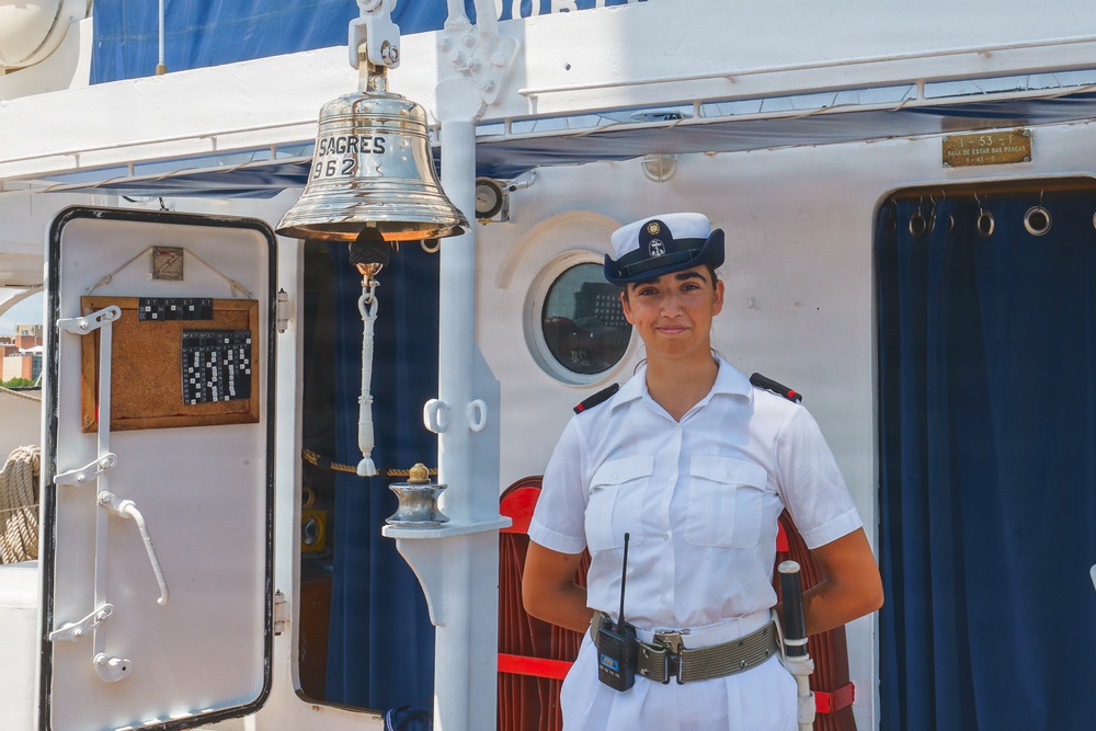 Portuguese navy training ship NRP Sagres welcomes visitors during SAIL250 Maryland