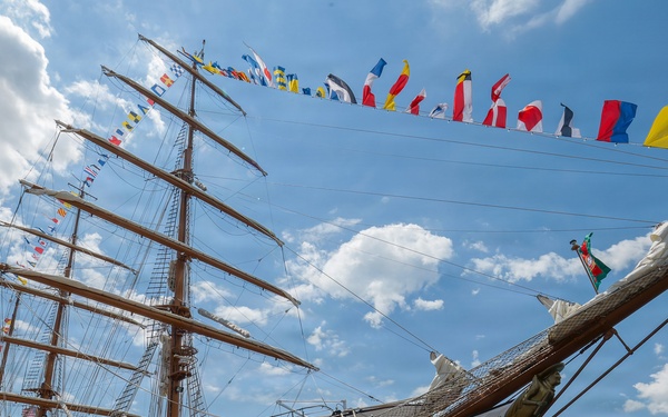 Portuguese navy training ship NRP Sagres welcomes visitors during SAIL250 Maryland