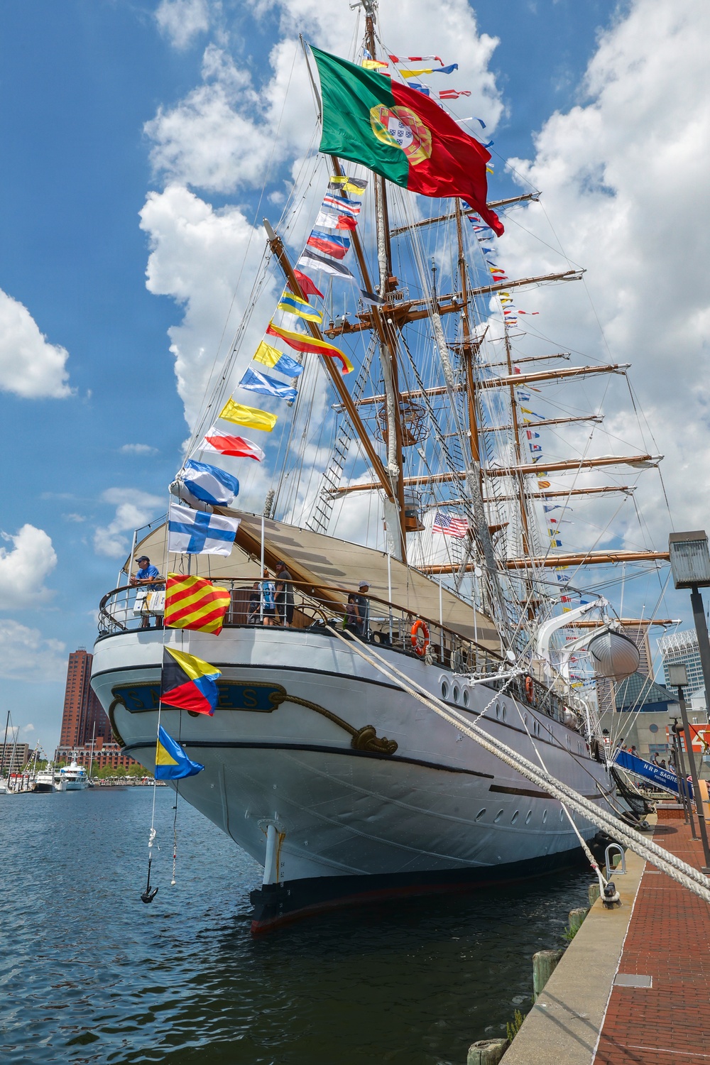 Portuguese navy training ship NRP Sagres welcomes visitors during SAIL250 Maryland