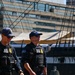 U.S. Coast Guard Maritime Enforcement Specialist's patrolling the baltimore inner harbour during Sail 250 Maryland
