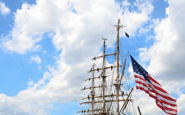 USCGC EAGLE Arrives in Baltimore for Sail250