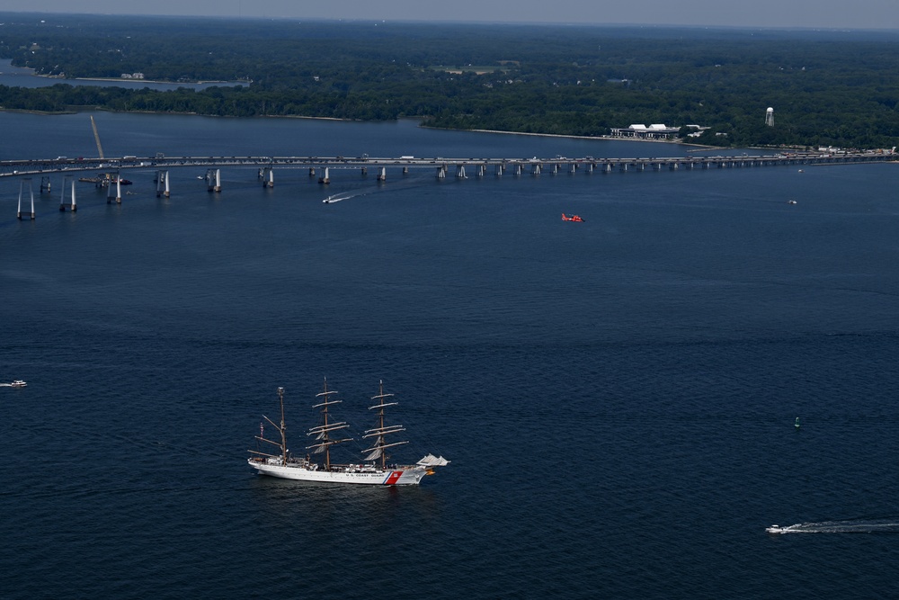 USCGC EAGLE Arrives in Baltimore for Sail250