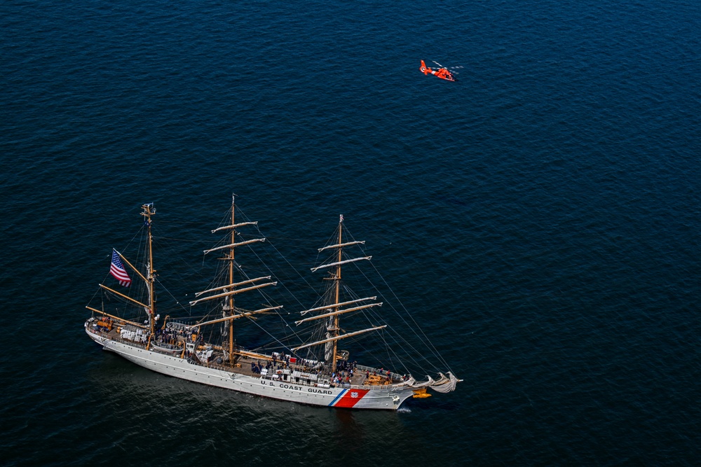 USCGC EAGLE Arrives in Baltimore for Sail250