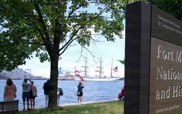 USCGC EAGLE Arrives in Baltimore for Sail250