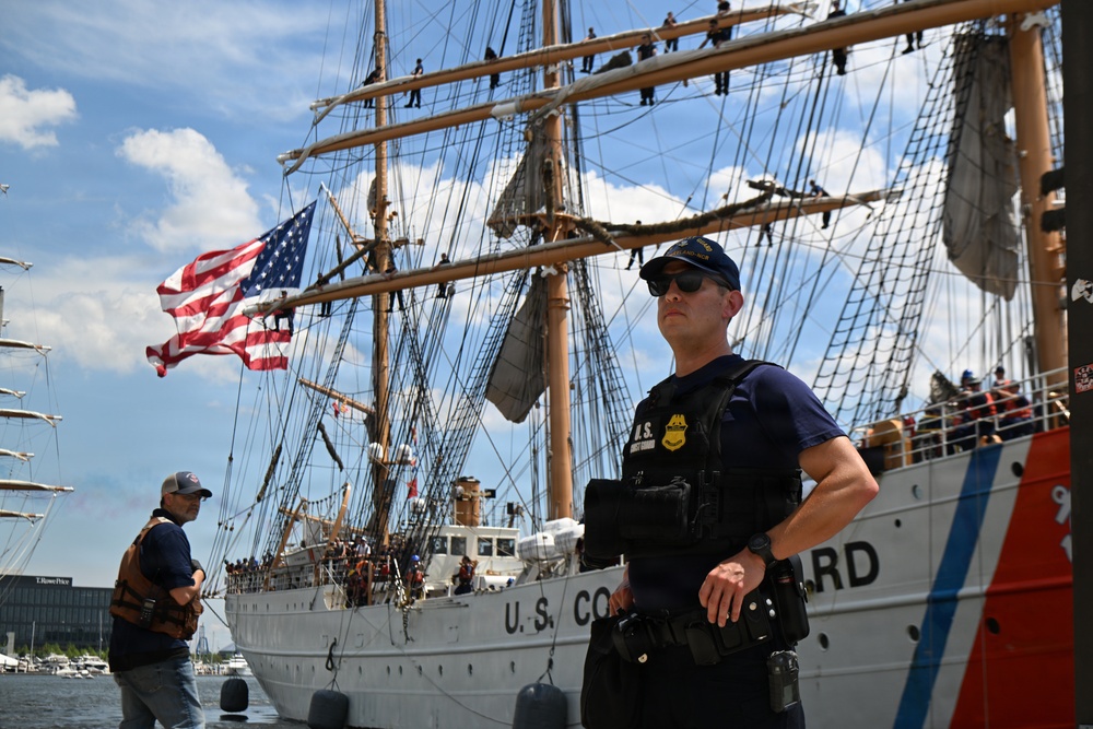 USCGC EAGLE Arrives in Baltimore for Sail250