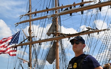 USCGC EAGLE Arrives in Baltimore for Sail250