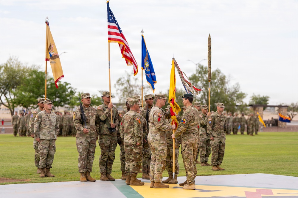 1st Armored Division Combat Aviation Brigade holds Transformation of Command ceremony
