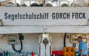 German Navy crew celebrates historic reunion and international partnership at SAIL250 Maryland