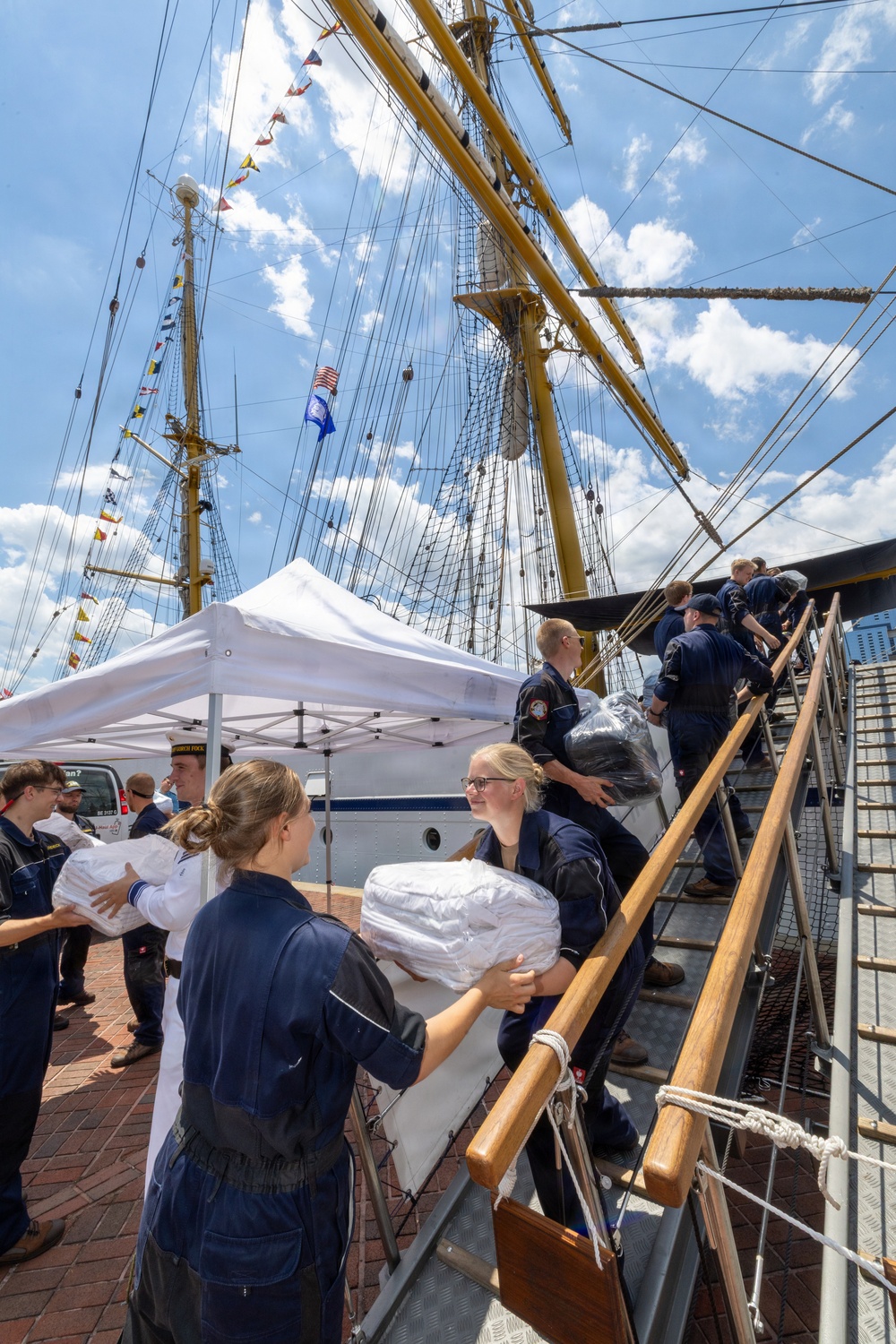 German navy celebrates maritime heritage during SAIL250 Maryland