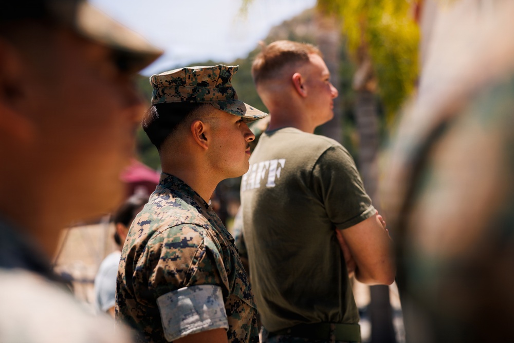 Marine Corps Veteran and PFL Fighter Liz Carmouche visits Camp Pendleton