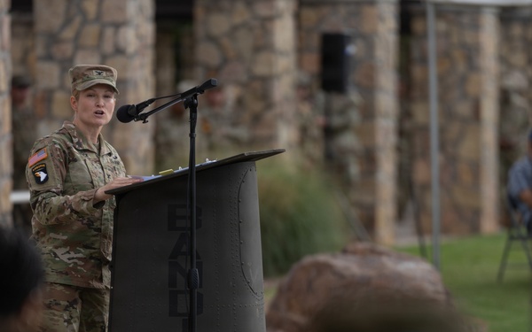 1st Armored Division Combat Aviation Brigade holds Transformation of Command ceremony