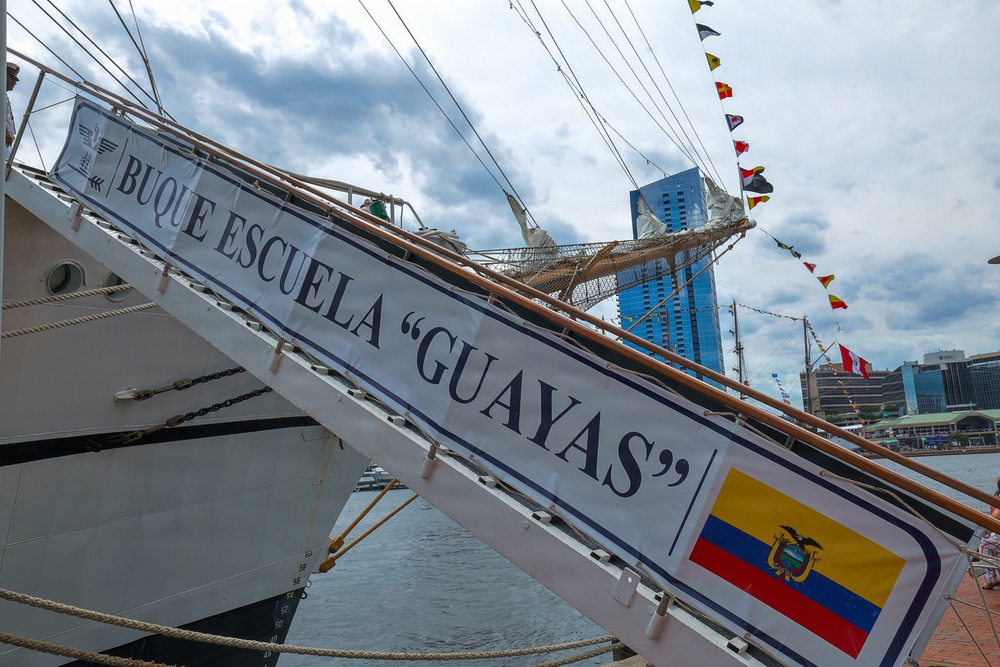 Ecuadorian Sail Training Ship BAE Guayas Welcomes Visitors During SAIL250 Maryland