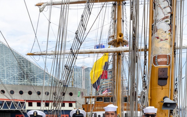 Ecuadorian Sail Training Ship BAE Guayas Welcomes Visitors During SAIL250 Maryland