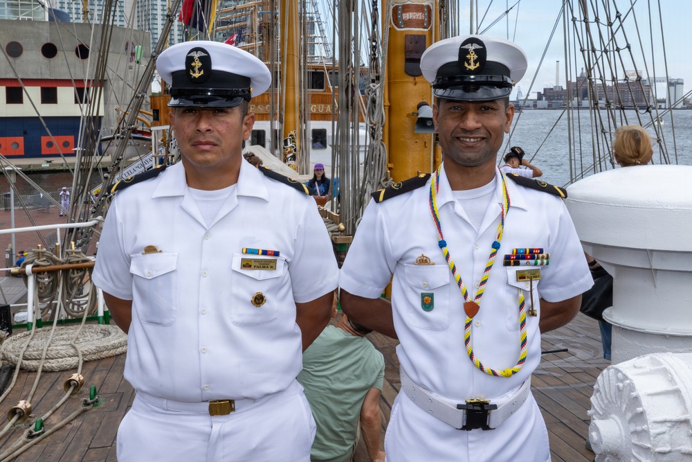 Ecuadorian Sail Training Ship BAE Guayas Welcomes Visitors During SAIL250 Maryland