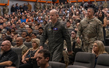 412th Test Wing command team address Airmen at Commander’s Call
