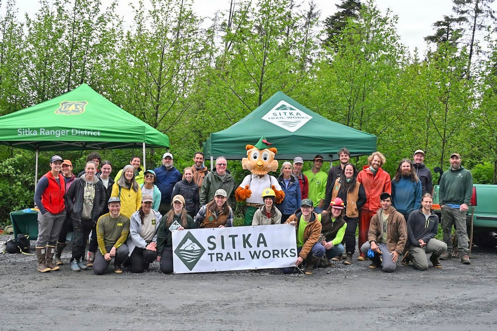 Forest Service and Sitka Trail Works Improve Cross Trail
