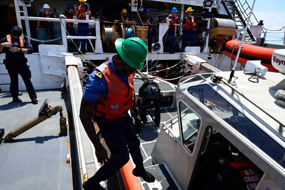 FLEETEX 250: USCGC Stone (WMSL 758) hosts African partner navies for joint operations off Virginia coast
