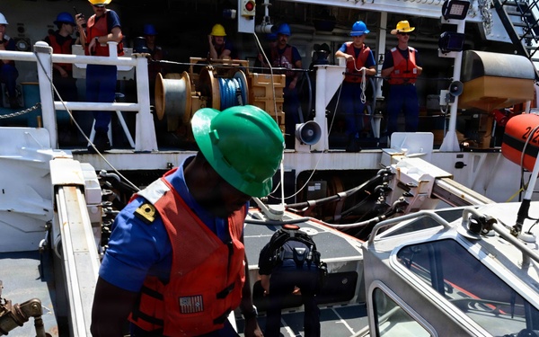 FLEETEX 250: USCGC Stone (WMSL 758) hosts African partner navies for joint operations off Virginia coast