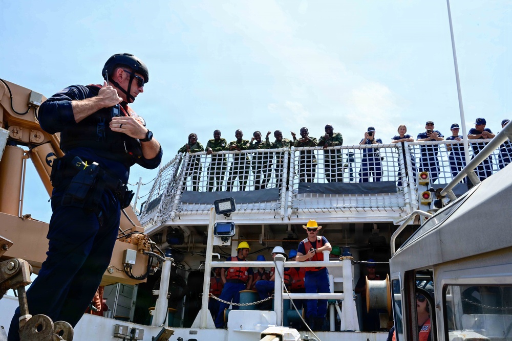 FLEETEX 250: USCGC Stone (WMSL 758) hosts African partner navies for joint operations off Virginia coast