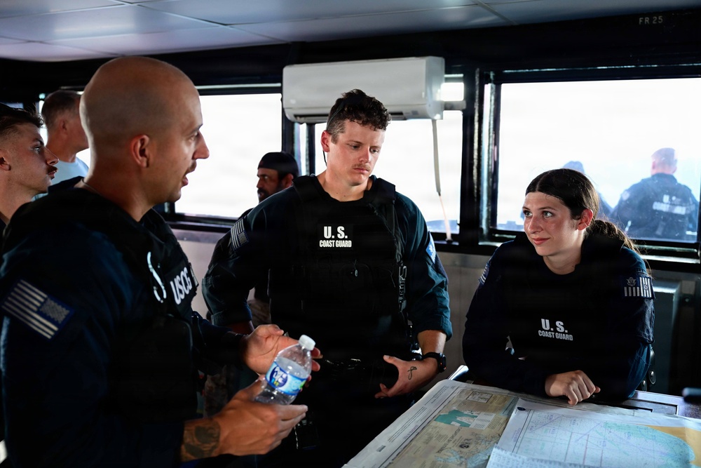 FLEETEX 250: USCGC Stone (WMSL 758) hosts African partner navies for joint operations off Virginia coast