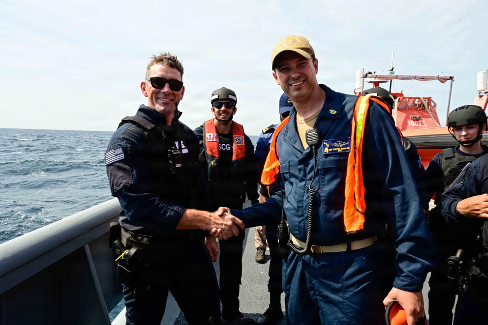 FLEETEX 250: USCGC Stone (WMSL 758) hosts African partner navies for joint operations off Virginia coast