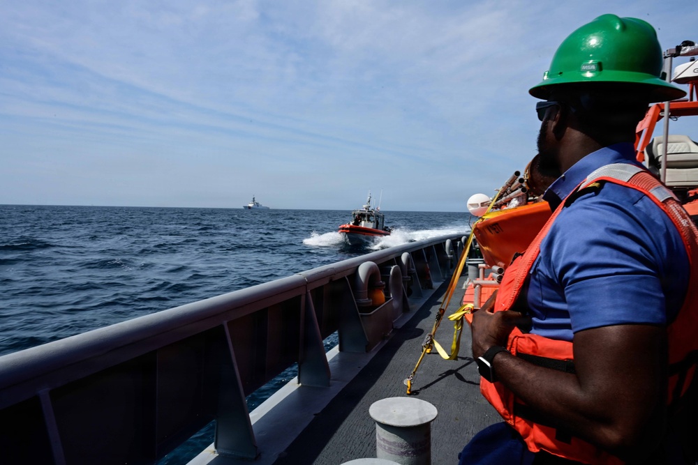 FLEETEX 250: USCGC Stone (WMSL 758) hosts African partner navies for joint operations off Virginia coast
