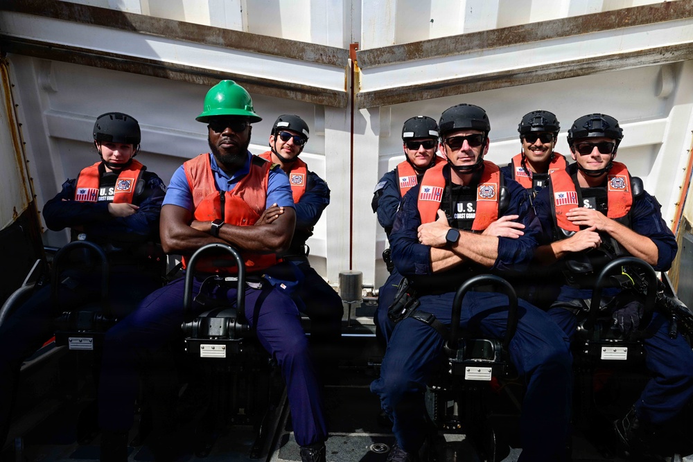 FLEETEX 250: USCGC Stone (WMSL 758) hosts African partner navies for joint operations off Virginia coast
