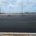 Paved parking area