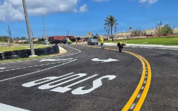 Newly paved road