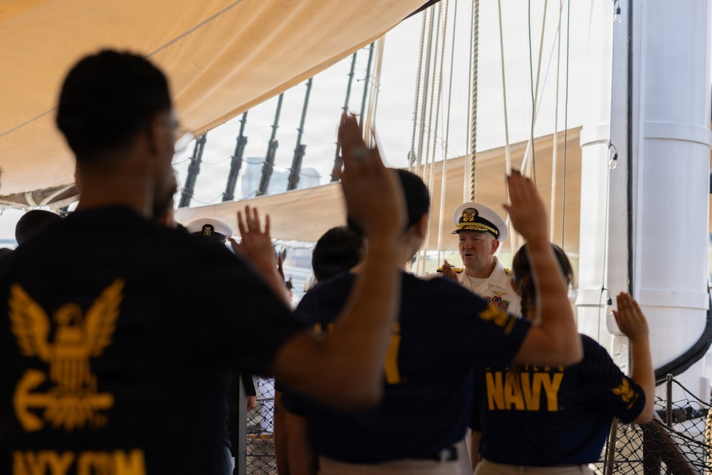 Fleet Week Baltimore hosts enlistment and reenlistment ceremony
