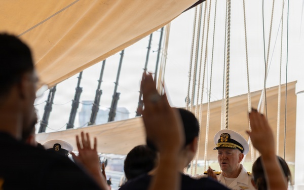 Fleet Week Baltimore hosts enlistment and reenlistment ceremony